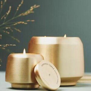 ANTHROPOLOGIE - Ambered Topaz Candle - GOLD